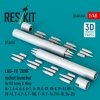 RESKIT RS48-0534 LAU-10 ZUNI rocket launcher for US Army & Navy (2 pcs) (A-1, A-4, A-6, A-7, A-10, A-37, AV-8, TF-9J, OV-1, OV-10, F-4, F-5, F-100, F-14, F-16, F/A-18, Su-25) (3D Printed) (1/48)